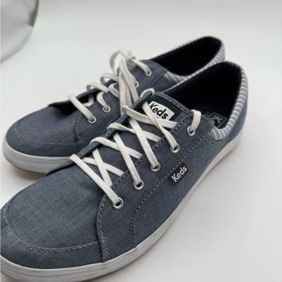 KEDS womens center 2. Chambray sneakers. - Picture 2 of 5